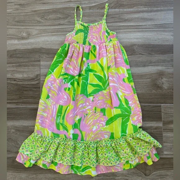 lilly pulitzer green and pink dress Lilly Pulitzer Ettie Stretch Shift Dress